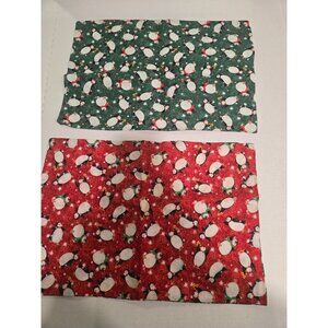 2 Reversable Penguin Cloth Place Mats